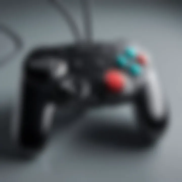 GameCube controller connected to Nintendo Switch