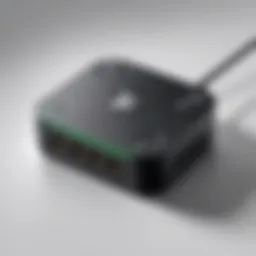 Detailed view of the Xbox Series X Bluetooth adapter showcasing its sleek design and connectivity ports