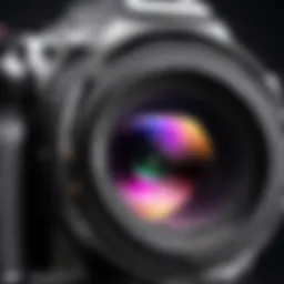 Close-up view of the Zeus Camera's advanced lens system