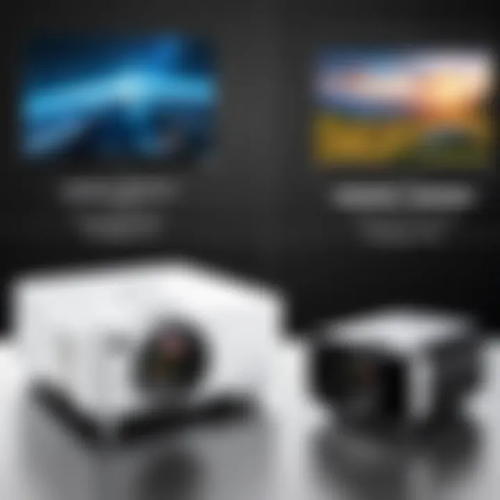 Various connectivity options for mobile projectors