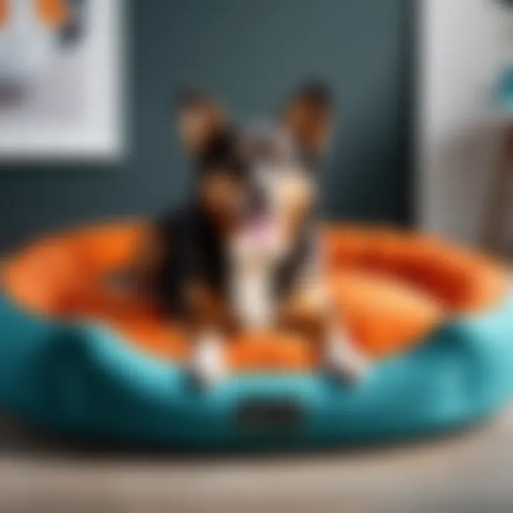 Luxurious Vibrant Life Dog Bed showcasing premium materials