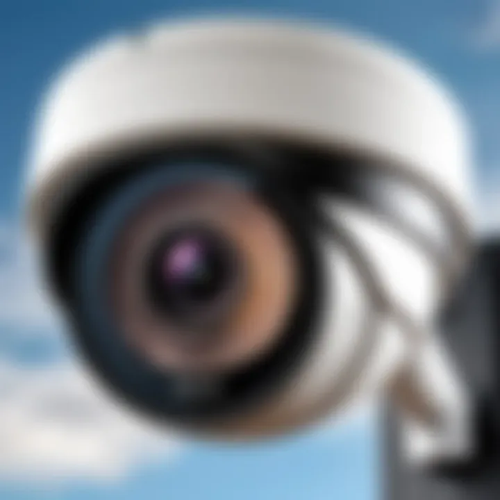 A close-up of high-definition footage captured by an outdoor camera.