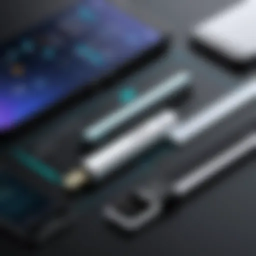 Visual representation of FixMeStick interface