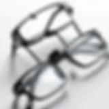 Close-up view of Foster Grant Foldable Reading Glasses showcasing their sleek design.