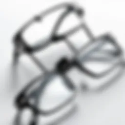 Close-up view of Foster Grant Foldable Reading Glasses showcasing their sleek design.