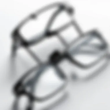 Close-up view of Foster Grant Foldable Reading Glasses showcasing their sleek design.