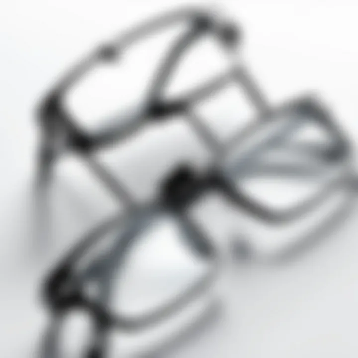 Close-up view of Foster Grant Foldable Reading Glasses showcasing their sleek design.