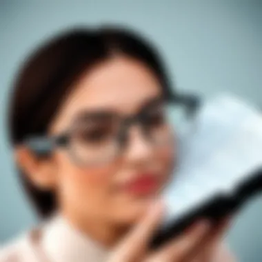 Diverse individuals using Foster Grant Foldable Reading Glasses in various reading environments.