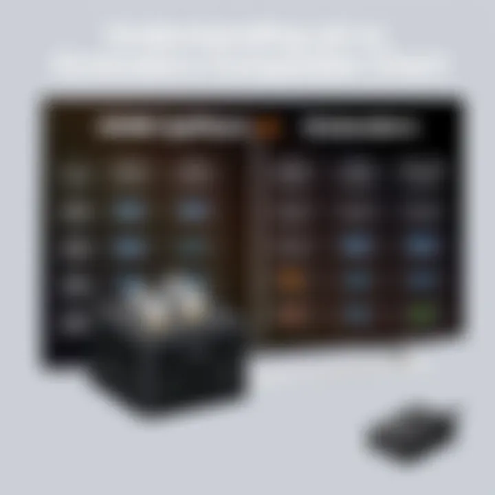 Comparison chart of HDMI splitters vs extenders