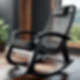 Robust construction of a heavy duty outdoor rocker chair