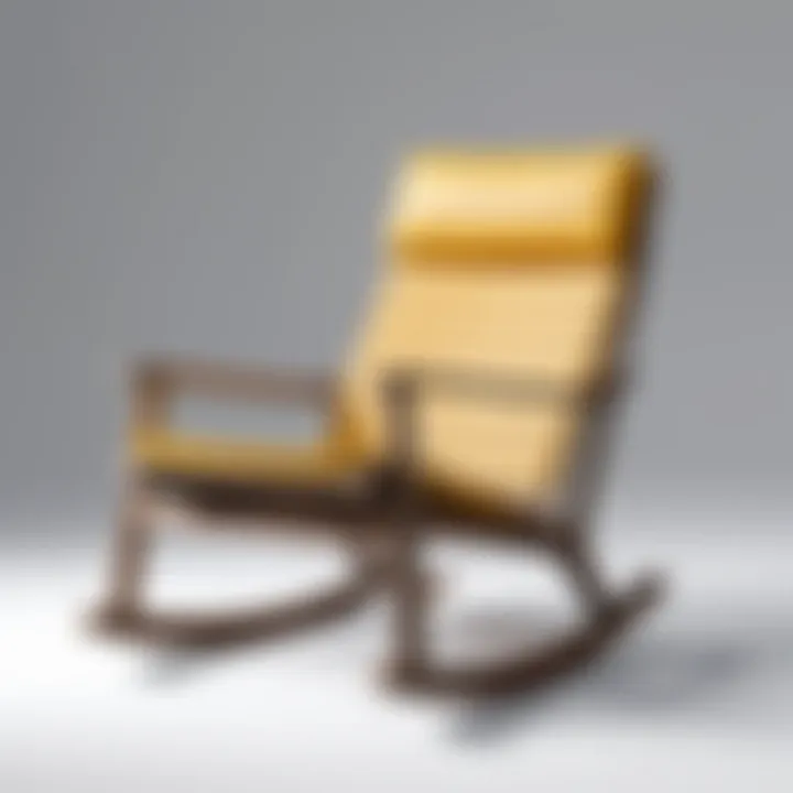 Various materials used in outdoor rocker chairs