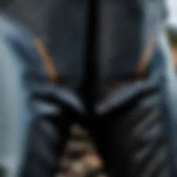 Close-up view of the Hodgman Caster neoprene waders showcasing the material texture