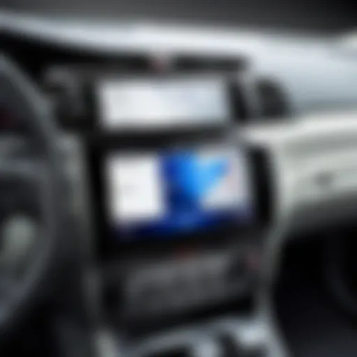 Detailed view of a double din dash kit for a 1999 Honda Accord