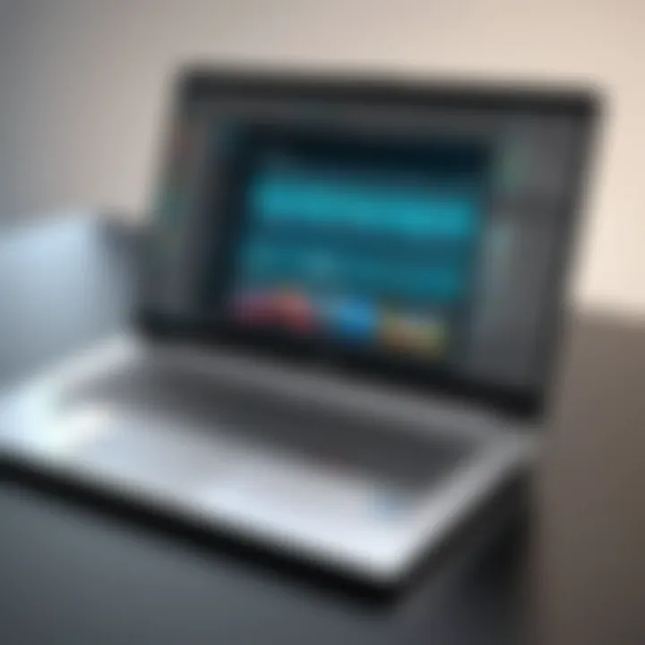 Various applications running on HP laptop