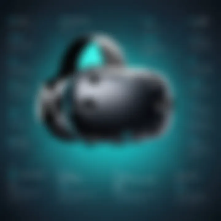 Graphical representation of HTC Vive technical specifications
