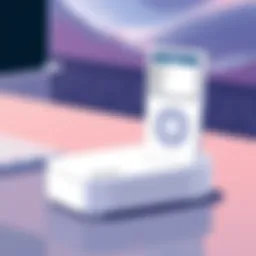 Sleek design of iHome iPod speaker dock