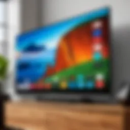 Detailed view of Vizio Smart TV features
