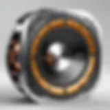 Technical diagram showcasing the internal components of the Infinity self-powered subwoofer