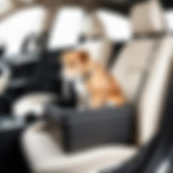 Installation of a pet car seat extender in a vehicle
