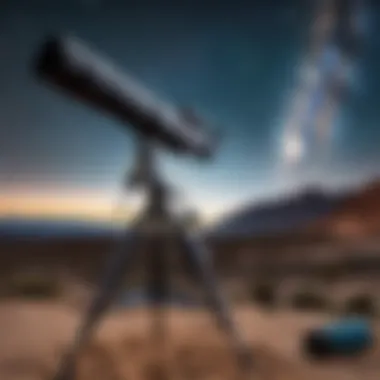 Astrophotography Setup with Nikon and Telescope Astrophotography setup featuring Nikon camera and telescope.