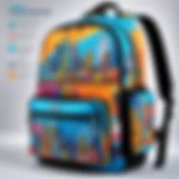 Stylish J World New York backpack showcasing its vibrant design