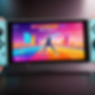 Innovative User Interface of Just Dance Ultimate User interface of Just Dance Ultimate displayed on the Nintendo Switch.