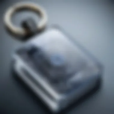 Intricate Design of a Key Chain Transparency Slide Viewer Close-up of a key chain transparency slide viewer showcasing its intricate design.