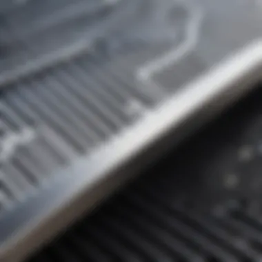 Close-up of Kingsford grill liner showcasing design features