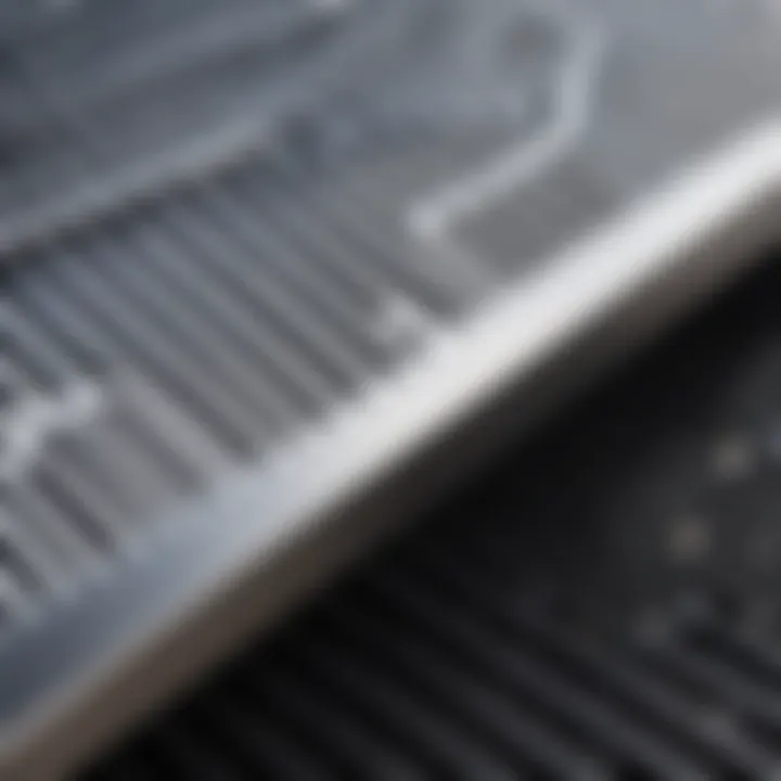 Close-up of Kingsford grill liner showcasing design features