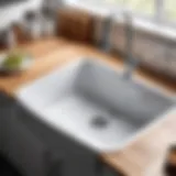 Ergonomic kitchen sink neck rest enhancing comfort