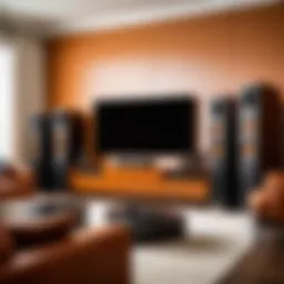KLIPSCH Dolby speakers showcased in a modern living room setup