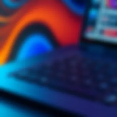 Close-up of keyboard quality on Lenovo T14