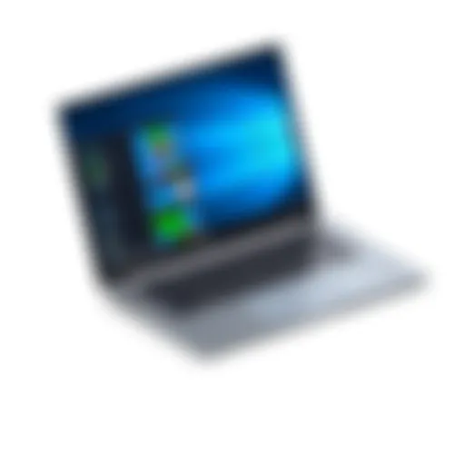 Lenovo T480 laptop showcasing its sleek design