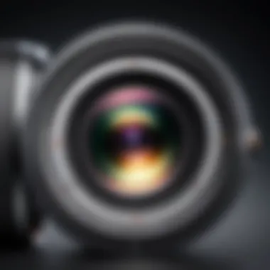 Detailed Lens Specifications and Features Close-up of lens specifications and features