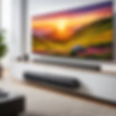 Dolby Atmos Technology in the LG Atmos Soundbar Visual representation of Dolby Atmos technology in action