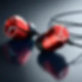 Close-up of lightning earphones showcasing design features