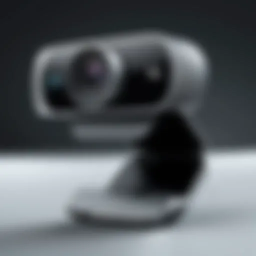 Logitech Pro Webcam showcasing sleek design
