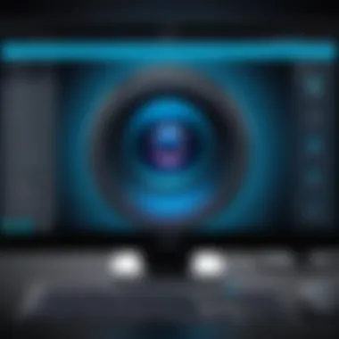 User Interface of Webcam Software User interface of Logitech Pro Webcam software