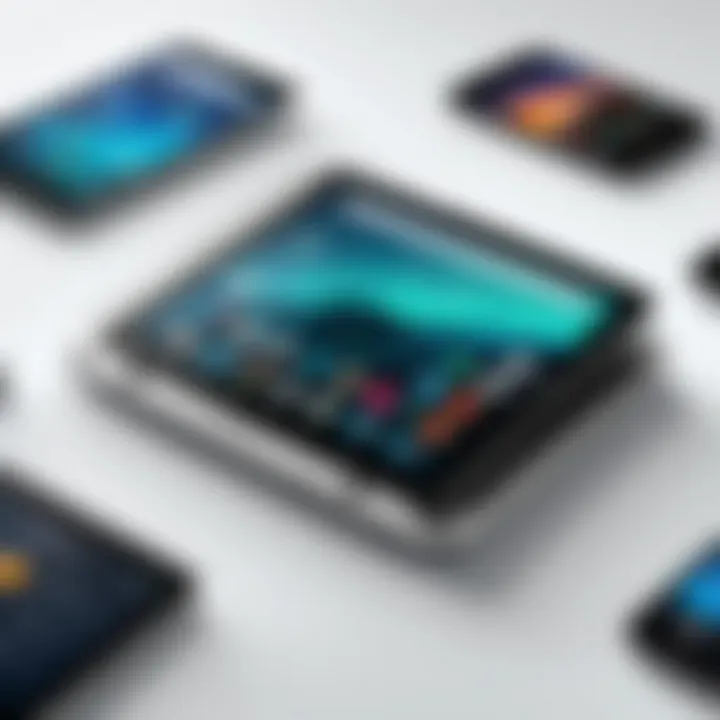 Technological Innovations in Motorola Tablets Infographic on technological innovations in Motorola tablets