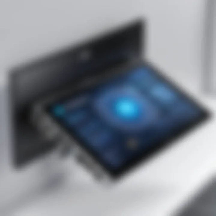 Installation process of a mountable monitor on a wall