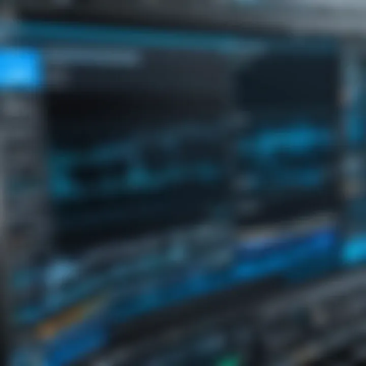 Visual representation of audio tracks in multitrack recording software