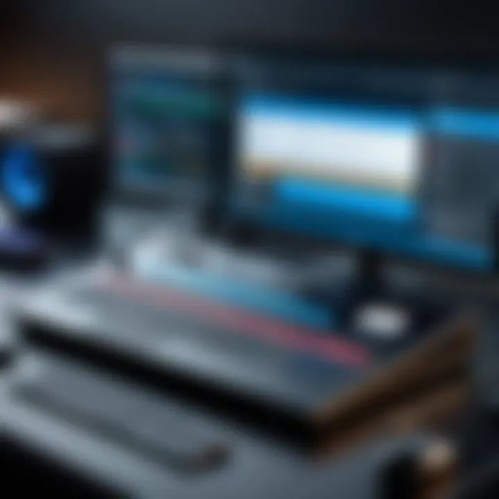 Diagram illustrating system requirements for multitrack recording software on Windows 10