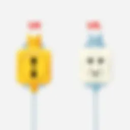 Illustration showing differences in electrical plugs between UK and US
