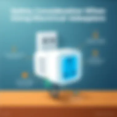 Safety Considerations When Using Electrical Adapters Infographic on safety considerations for using electrical adapters