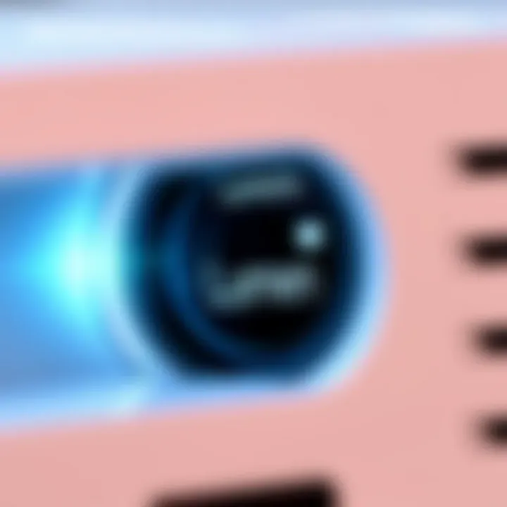 Close-up of projector specifications highlighting lumens