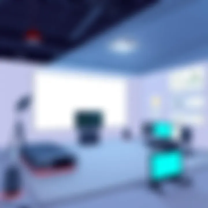 Room setup for ultra short throw projector