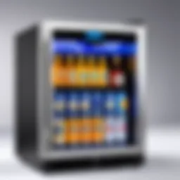 Elegant design of the NewAir Beverage Cooler showcasing its sleek exterior.
