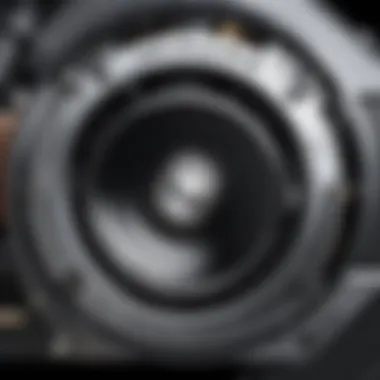 Close-up of the powerful motor of the Ninja Professional