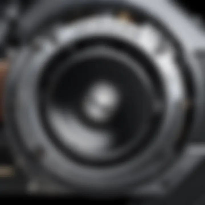Close-up of the powerful motor of the Ninja Professional