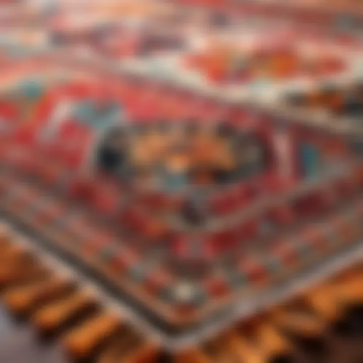 Close-up view showcasing the texture of the Nuloom Lenore rug